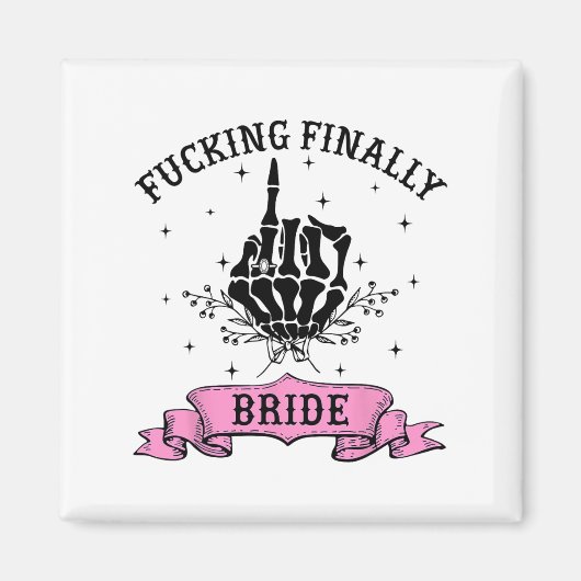 Fording schließlich Bride Skeleton Hand Halloween Magnet (Vorne)