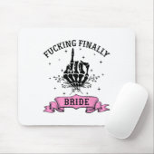 Fording schließlich Bride Skeleton Hand Halloween Mousepad (Mit Mouse)