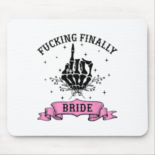 Fording schließlich Bride Skeleton Hand Halloween Mousepad