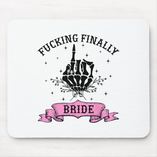 Fording schließlich Bride Skeleton Hand Halloween Mousepad (Vorne)