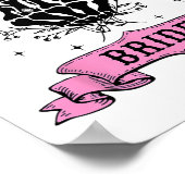 Fording schließlich Bride Skeleton Hand Halloween Poster (Ecke)