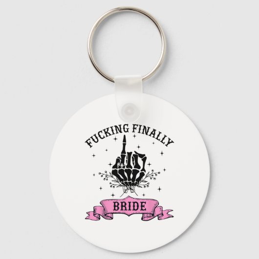 Fording schließlich Bride Skeleton Hand Halloween Schlüsselanhänger (Vorderseite)