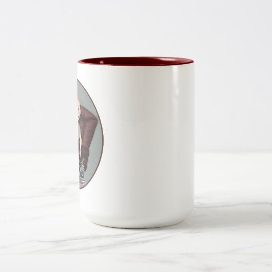 Fordman Kenneth Oaks: "Ich bin im falschen Chat!"  Zweifarbige Tasse (Mittel)