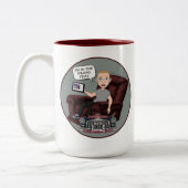 Fordman Kenneth Oaks: "Ich bin im falschen Chat!"  Zweifarbige Tasse (Links)