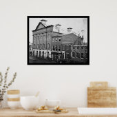 Fords Theater, Szene von Lincolns Tod 1865 Poster (Küche)