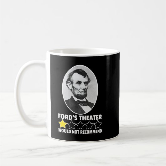 Fords Theater würde Abraham nicht empfehlen Kaffeetasse (Links)