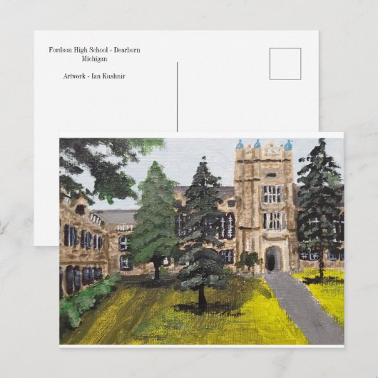 Fordson High School Postkarte (Vorne/Hinten)
