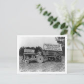 Fordson Tractor Fotograf Postkarte (Stehend Vorderseite)
