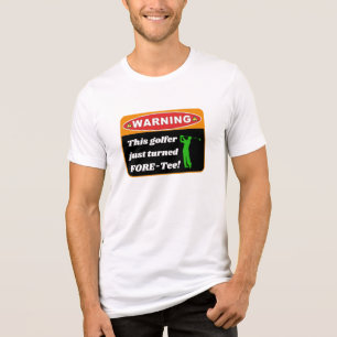 "Fore! 40." Golf Geburtstagsfest Shirt - Funny Gol