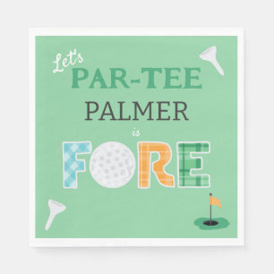 Fore, 4. Geburtstag Par-tee Golf Serviette