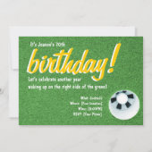 Fore - 70. Golf Geburtstagsparty Einladung (Rückseite)