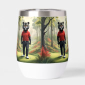 "Fore! Ein schwarzer Tiger, der Golf im Wald spiel (Rückseite)