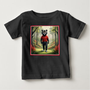 "Fore! Ein schwarzer Tiger, der Golf im Wald spiel Baby T-shirt
