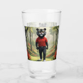 "Fore! Ein schwarzer Tiger, der Golf im Wald spiel Glas (Rückseite)