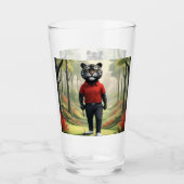 "Fore! Ein schwarzer Tiger, der Golf im Wald spiel Glas (Vorderseite)