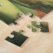 "Fore! Ein schwarzer Tiger, der Golf im Wald spiel Puzzle (Seite)