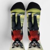 "Fore! Ein schwarzer Tiger, der Golf im Wald spiel Socken (Oben)