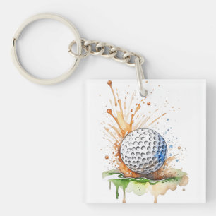 Fore-ever auf dem grünen Golfball Schlüsselanhänger