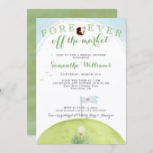 Fore Ever Off The Market Golf Bridal Shower Einladung (Vorne/Hinten)