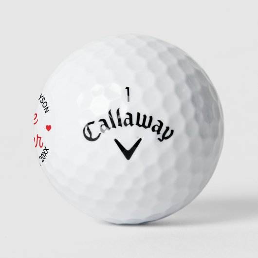 Fore Ever Personalisierte Hochzeit Golfball (Logo)