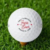 Fore Ever Personalisierte Hochzeit Golfball