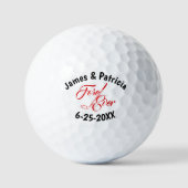 Fore Ever Wedding Personalisiert Golfball (Vorderseite)