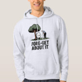 Fore-Get About It – Funny Golf Cartoon with Tree Hoodie (Vorderseite)
