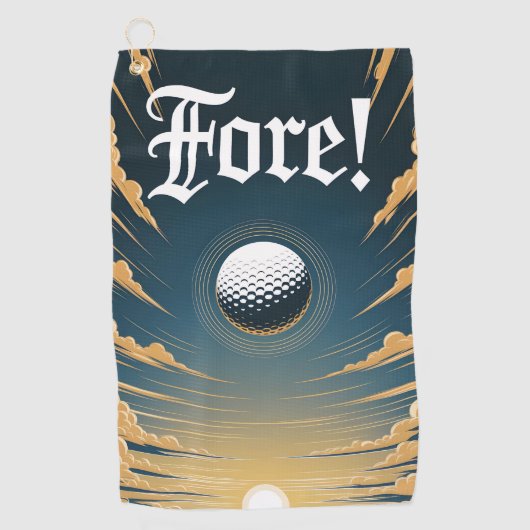 Fore Golf Handtuch (Vorderseite)