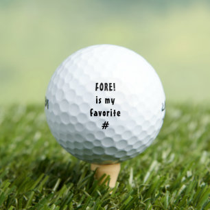 Fore ist mein Lieblingslied Golfball