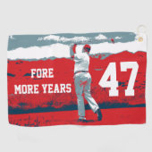 Fore More Years Donald Trump Golfhandtuch (Horizontal)