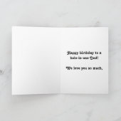 "Fore" Special Vater, Sohn und Vater Golf Geburtst Karte (Innenseite)