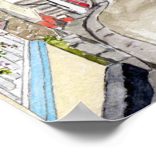 'Fore Street (Polruan)' Poster (Ecke)