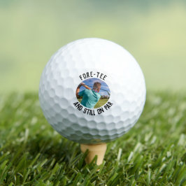 Fore-tee & Still on Par Funny 40. Geburtstag Foto Golfball