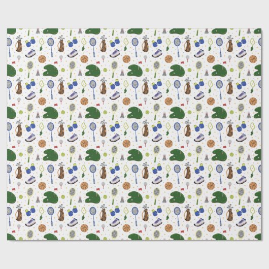 Fore the Perfect Gift – Golf Wrapping Paper Geschenkpapier (Flach)