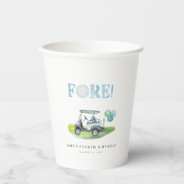 FORE Theme Mini Golf Geburtstag Papier Cups Pappbecher
