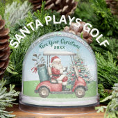 FORE YOUR CHRISTMAS SANTA PLAYS GOLF SCHNEEKUGELN