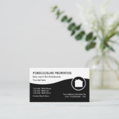 Foreclosure Realtor Visitenkarte (Stehend Vorderseite)