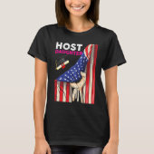 Foreign Host Family Daughter Flag Hand Exchange St T-Shirt (Vorderseite)