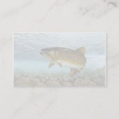 Forelle, Bach Visitenkarte (Rückseite)