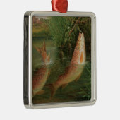 Forelle bei Winchester Silbernes Ornament (Rechts)