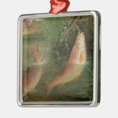 Forelle bei Winchester Silbernes Ornament (Links)