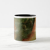 Forelle bei Winchester Zweifarbige Tasse (Mittel)