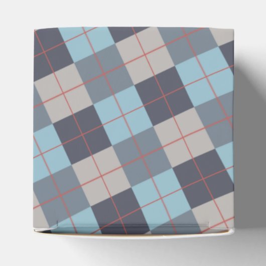 Forelle Blue Gray Baumwolle Orange Red Pattern Geschenkschachtel (Oben)