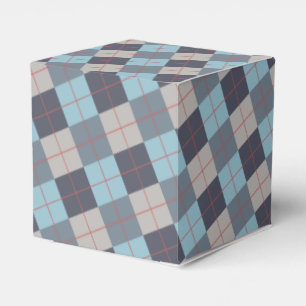 Forelle Blue Gray Baumwolle Orange Red Pattern Geschenkschachtel