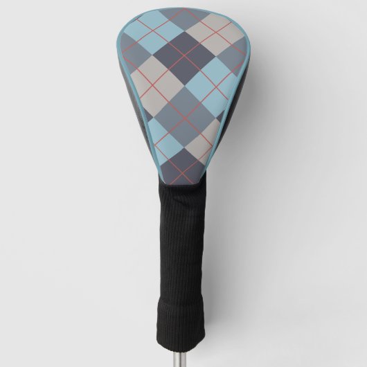 Forelle Blue Gray Baumwolle Orange Red Pattern  Golf Headcover (Vorderseite)