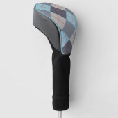 Forelle Blue Gray Baumwolle Orange Red Pattern  Golf Headcover (angewinkelt)