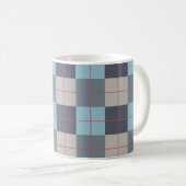 Forelle Blue Gray Baumwolle Orange Red Pattern Kaffeetasse (VorderseiteRechts)