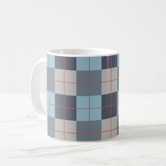 Forelle Blue Gray Baumwolle Orange Red Pattern Kaffeetasse (Vorderseite Links)