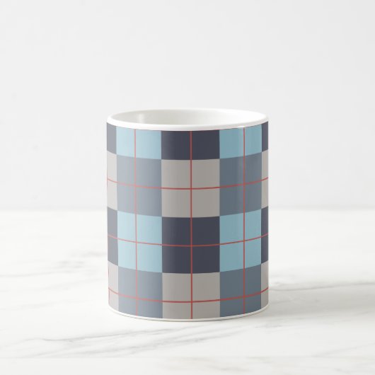 Forelle Blue Gray Baumwolle Orange Red Pattern Kaffeetasse (Mittel)