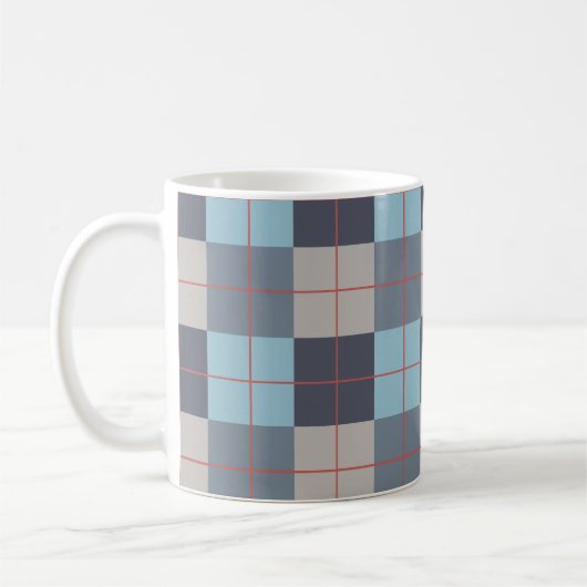 Forelle Blue Gray Baumwolle Orange Red Pattern Kaffeetasse (Links)